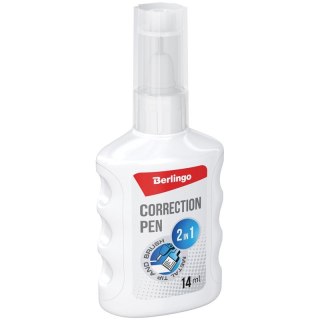 Korektor w płynie (z pędzelkiem) Berlingo 14ml (291487) Berlingo