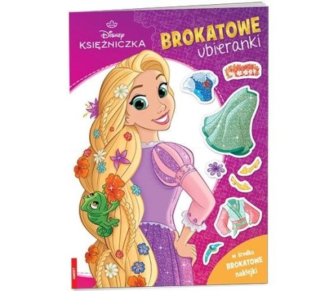Książeczka edukacyjna Ameet Disney Księżniczka. Brokatowe Ubieranki (SDLB 9107) Ameet