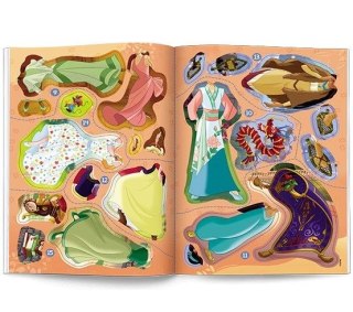 Książeczka edukacyjna Ameet Disney Księżniczka. Brokatowe Ubieranki (SDLB 9107) Ameet