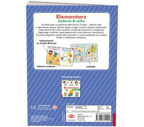 Książeczka edukacyjna Ameet Disney Maluch. Elementarz (MCN 9202) Ameet