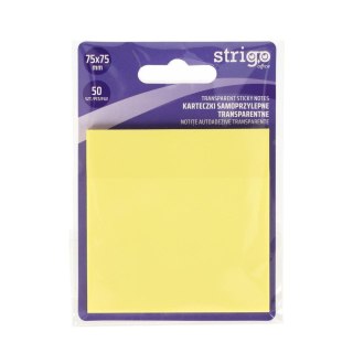 Notes samoprzylepny Strigo strzałki 4kol 75x75 żółty 50k [mm:] 76x76 (SSN029) Strigo