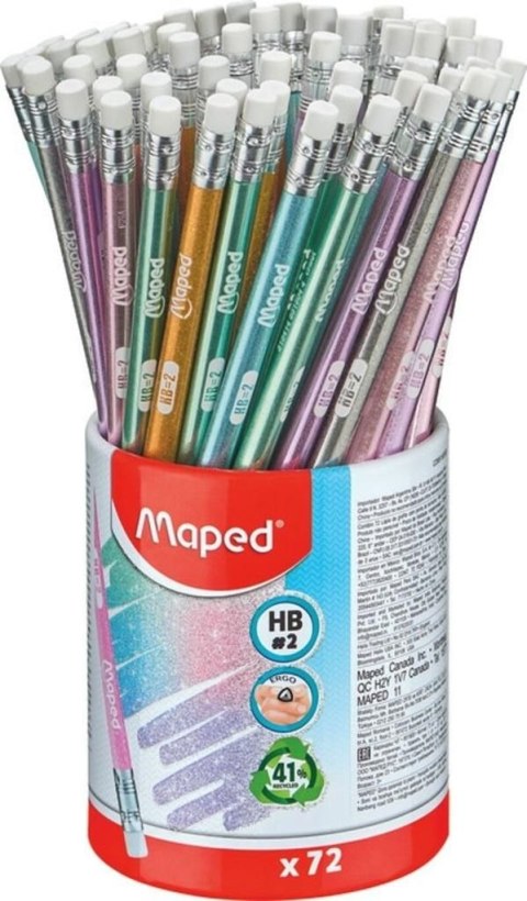 Ołówek Maped gLITTER-BROKATOWY 72 SZT HB (851805) Maped Ołówek Maped gLITTER-BROKATOWY 72 SZT HB (851805) Maped