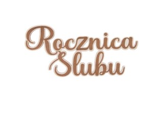 Ozdoba drewniana Sadpex ROCZNICA ŚLUBU DRS15B (5SZT) Sadpex