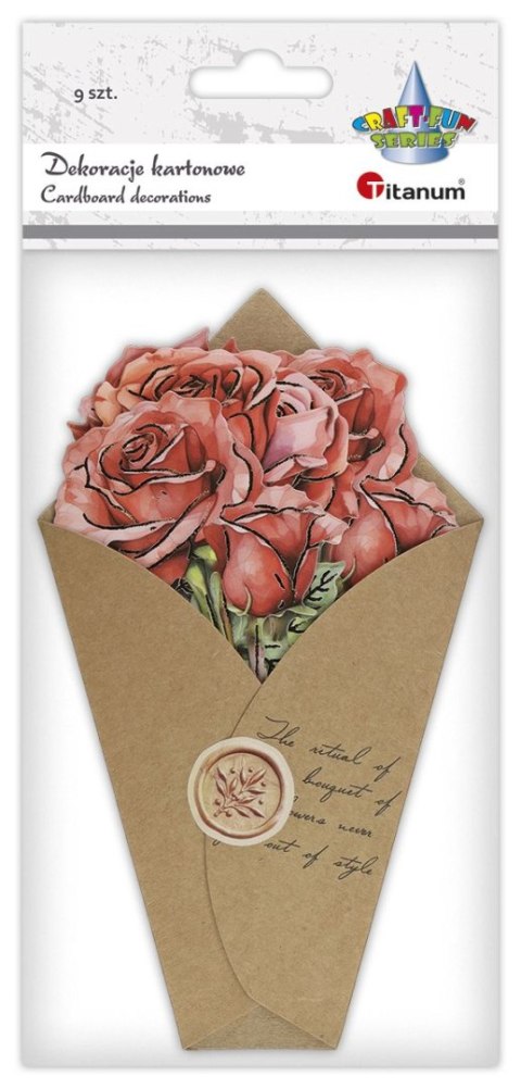 Ozdoba papierowa Titanum Craft-Fun Series Flower Letter róże (24XQ0501-12) Titanum Ozdoba papierowa Titanum Craft-Fun Series Flower Letter róże (24XQ0501-12) Titanum