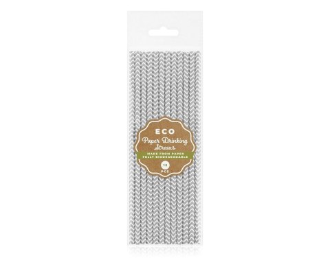 Słomka Godan papierowe srebrne szlaczki 6x197mm/12 szt. 12 szt (SG-RPSRSZ12) Godan Słomka Godan papierowe srebrne szlaczki 6x197mm/12 szt. 12 szt (SG-RPSRSZ12) Godan