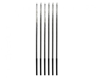 Świeczka urodzinowa Godan Ombre, kolorowy brokat, 3x3x170mm, 6 szt. (7C-SOKB) Godan