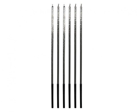 Świeczka urodzinowa Godan Ombre, kolorowy brokat, 3x3x170mm, 6 szt. (7C-SOKB) Godan Świeczka urodzinowa Godan Ombre, kolorowy brokat, 3x3x170mm, 6 szt. (7C-SOKB) Godan