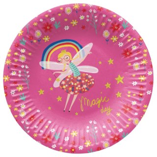 Talerz jednorazowy Paw Fairy Unicorn tektura śr. 180mm 8 szt (PPD8003800) Paw
