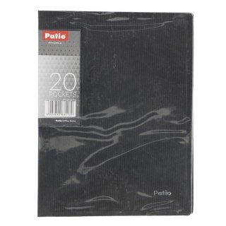 Teczka ofertowa Patio A5 kolor: czarno-pomarańczowy 20 kieszeni (PAT2232/N/01) Patio