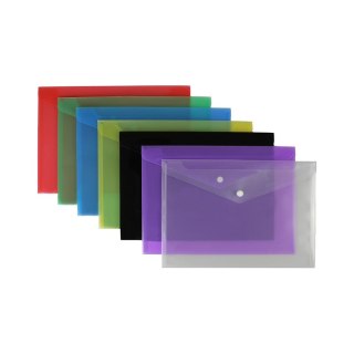 Teczka plastikowa na guzik A4 mix Biurfol (TKS-01-00) Biurfol