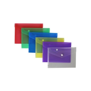 Teczka plastikowa na guzik A5 mix Biurfol (TKS-02-00) Biurfol