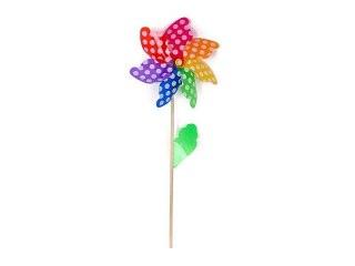 Wiatrak Adar śred.32cm, drewniany trzonek dł.60cm (497016) Adar