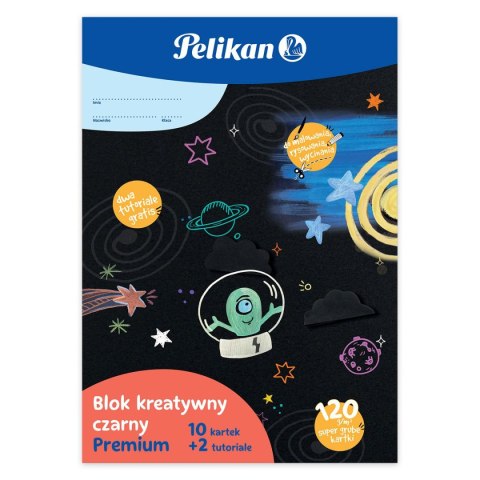 Blok rysunkowy Pelikan kreatywny premium czarny A4 czarny 10k (9589037) Pelikan Blok rysunkowy Pelikan kreatywny premium czarny A4 czarny 10k (9589037) Pelikan