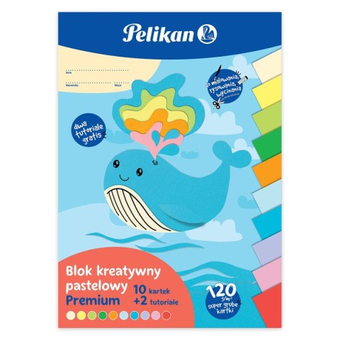 Blok rysunkowy Pelikan kreatywny premium pastelowy A4 mix (9589029) Pelikan Blok rysunkowy Pelikan kreatywny premium pastelowy A4 mix (9589029) Pelikan