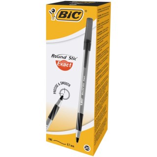 Długopis olejowy Bic Round Stic Exact czarny 0,36mm (918542) Bic