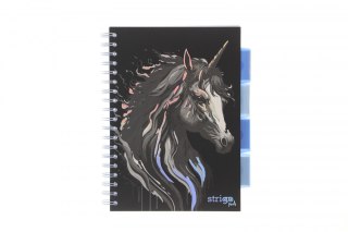 Kołozeszyt (kołobrulion) Strigo PROJECT BOOK UNICORN B5 100k. 80g krata (PADS022) Strigo