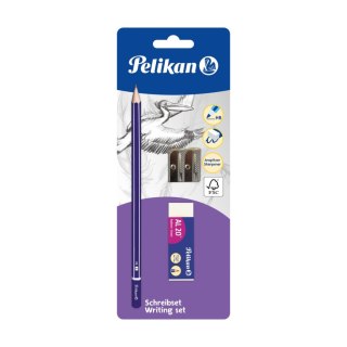 Ołówek Pelikan zestaw + temperówka + gumka do ścierania HB (100401652) Pelikan