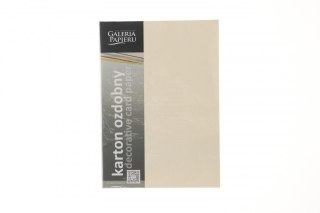 Papier ozdobny (wizytówkowy) Galeria Papieru czerpany kolorowy A4 kremowy 240g (201432) Galeria Papieru