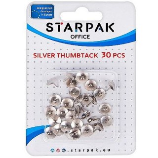 Pinezki Starpak Office kolor: srebrna 30 szt (149876) Starpak