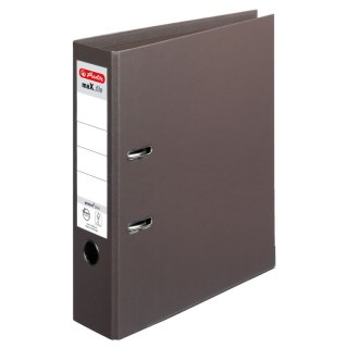 Segregator dźwigniowy Herlitz Max.File 10834463 Voll A4 80mm brązowy ciemny (300002687) Herlitz