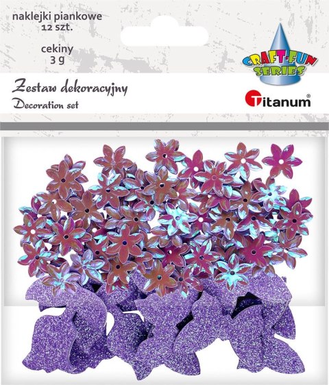 Zestaw dekoracyjny Titanum Craft-Fun Series cekiny+naklejki (5030C) Titanum Zestaw dekoracyjny Titanum Craft-Fun Series cekiny+naklejki (5030C) Titanum