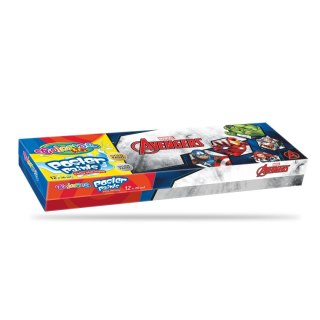 Farby plakatowe Patio Avengers kolor: mix 20ml 12 kolor. (91420) Patio