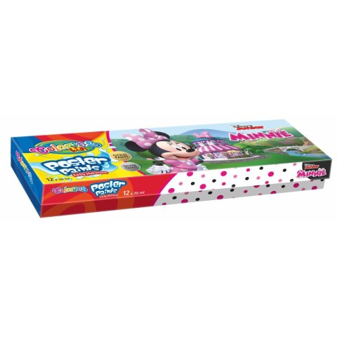 Farby plakatowe Patio Minnie kolor: mix 20ml 12 kolor. (90645) Patio