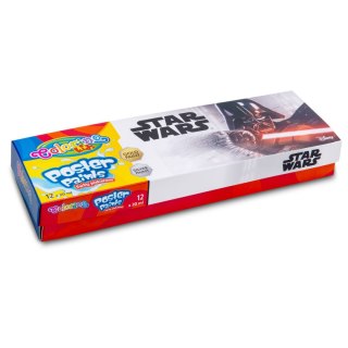 Farby plakatowe Patio Star Wars kolor: mix 20ml 12 kolor. (89489) Patio