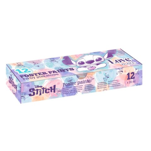 Farby plakatowe Patio Stitch Pastelowe kolor: mix 20ml 12 kolor. (91972PTR) Patio