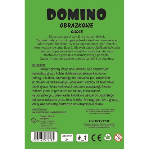 Gra logiczna Abino owoce Domino Abino Gra logiczna Abino owoce Domino Abino