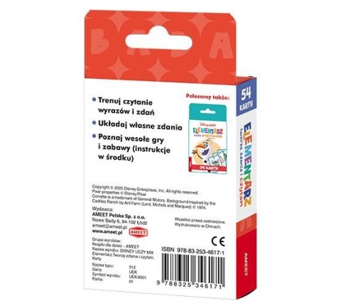 Książeczka edukacyjna Ameet Disney Uczy. Tworzę zdania i czytam. Karty (UEK 9301) Ameet Książeczka edukacyjna Ameet Disney Uczy. Tworzę zdania i czytam. Karty (UEK 9301) Ameet