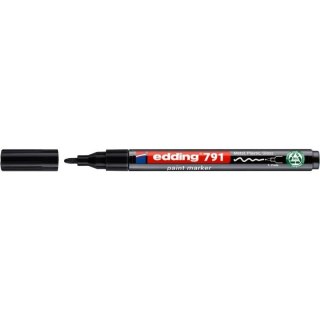Marker olejowy Edding PCR E-791 czarny 1,0-2,0mm okrągła końcówka (ED-791PCR001) Edding