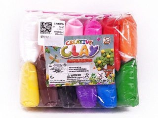 Masa plastyczna dla dzieci Bigtoys pianka 12szt. mix (BPLA7346) Bigtoys