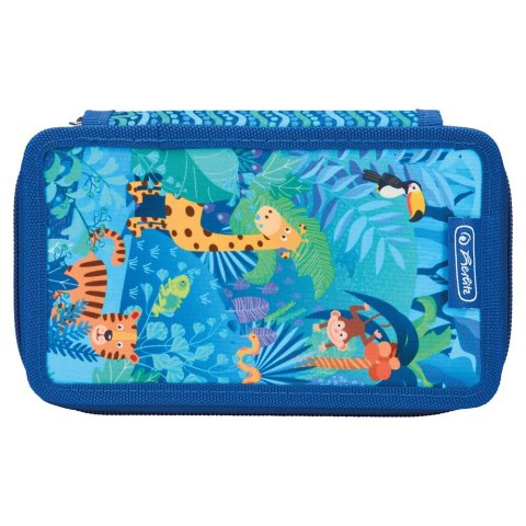 Piórnik Herlitz Potrójny Jungle safari 31 cz. (400197094) Herlitz Piórnik Herlitz Potrójny Jungle safari 31 cz. (400197094) Herlitz