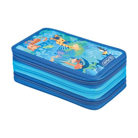 Piórnik Herlitz Potrójny Jungle safari 31 cz. (400197094) Herlitz Piórnik Herlitz Potrójny Jungle safari 31 cz. (400197094) Herlitz