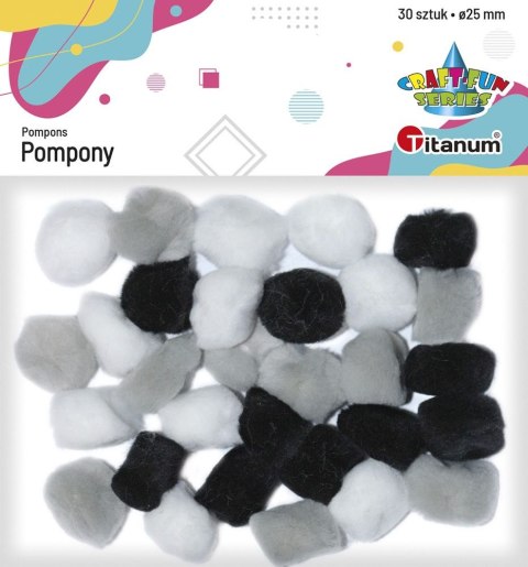 Pompony Titanum Craft-Fun Series mix 30 szt (283068) Titanum Pompony Titanum Craft-Fun Series mix 30 szt (283068) Titanum