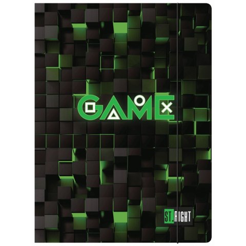 Teczka kartonowa na gumkę ST.RIGHT Green Game A4 mix Unipap Unipap Teczka kartonowa na gumkę ST.RIGHT Green Game A4 mix Unipap Unipap