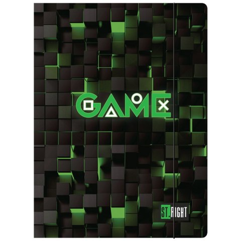 Teczka kartonowa na gumkę ST.RIGHT Green Game A4 mix Unipap Unipap Teczka kartonowa na gumkę ST.RIGHT Green Game A4 mix Unipap Unipap