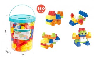 Klocki plastikowe Lean w wiaderku 160 elementów (18340) Lean