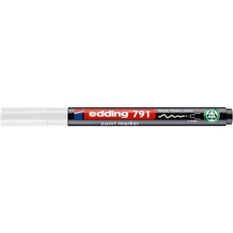 Marker olejowy Edding PCR E-791 biały 1,0-2,0mm okrągła końcówka (ED-791PCR049) Edding Marker olejowy Edding PCR E-791 biały 1,0-2,0mm okrągła końcówka (ED-791PCR049) Edding