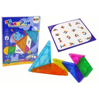 Układanka Lean Tangram 7 Magnetycznych Klocków Puzzle Kolorowe (14113) Lean