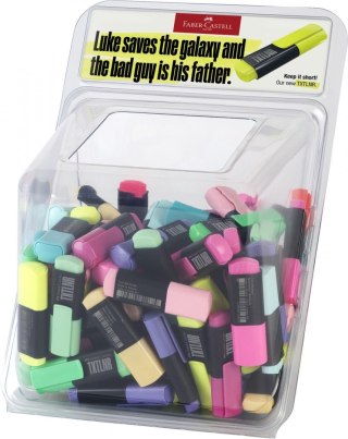 Zakreślacz Faber Castell Display mini txtlnr neon i pastel 100 szt (154202 FC) Faber Castell