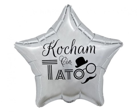 Balon foliowy Godan Kocham Cię Tato (srebrny) 19cal (FG-GKCS) Godan Balon foliowy Godan Kocham Cię Tato (srebrny) 19cal (FG-GKCS) Godan