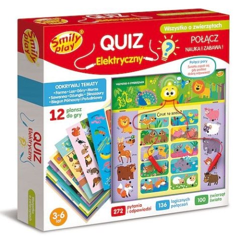 Gra edukacyjna Smily Play Quiz Elektryczny Wszystko o zwierzętach (SP98277) Smily Play