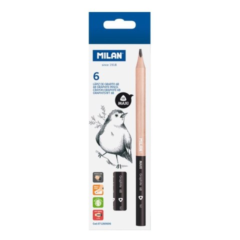 Ołówek Milan trójkątny 6B (071260606) Milan Ołówek Milan trójkątny 6B (071260606) Milan