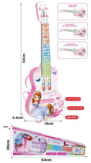 Gitara Lean dziecięca z księżniczką (20894) Lean