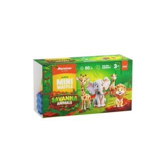 Klocki konstrukcyjne Marioinex Mini Waffle 50el Animals Sawanna (5903033907078) Marioinex