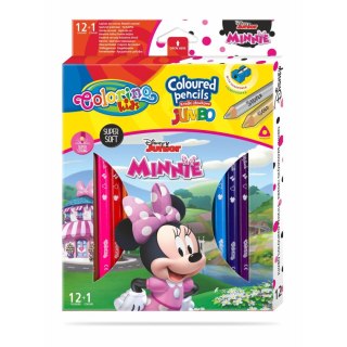 Kredki ołówkowe Patio Disney Minnie Jumbo 12 kol. (90638PTR) Patio