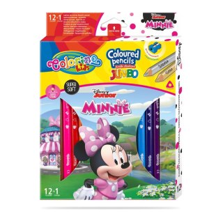 Kredki ołówkowe Patio Disney Minnie Jumbo 12 kol. (90638PTR) Patio