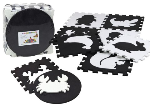 Mata dla malucha Lean Puzzle Mata Kontrastowa Edukacyjna Pianka EVA Czarno-Białe 19 ele. (17481) Lean Mata dla malucha Lean Puzzle Mata Kontrastowa Edukacyjna Pianka EVA Czarno-Białe 19 ele. (17481) Lean